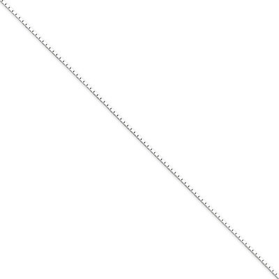 24 Inch 1mm Mirror Box Chain Sterling Silver QPE23-24, MPN: QPE23-24, 883957083100
