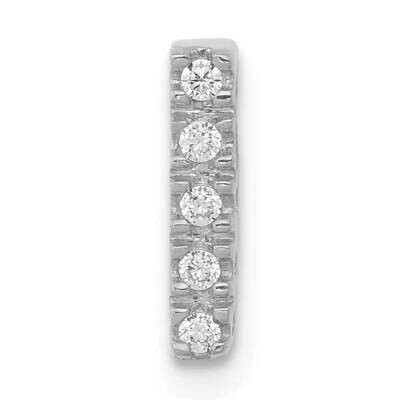 Initial I Charm 14k White Gold Diamond PM5221I-005-WA, MPN: PM5221I-005-WA, 196904090268