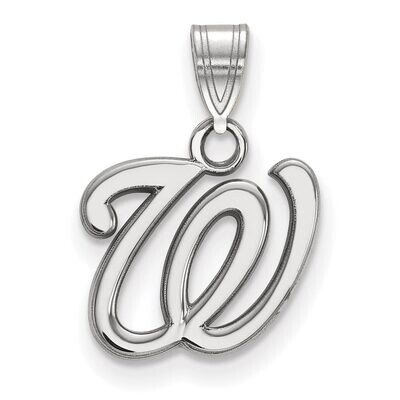 Washington Nationals Small Pendant Sterling Silver SS010NAT, MPN: SS010NAT, 886774626031
