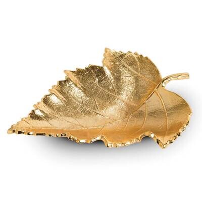 Large Gold Aluminum Maple Leaf Tray GM22349, MPN: GM22349, 15227726718