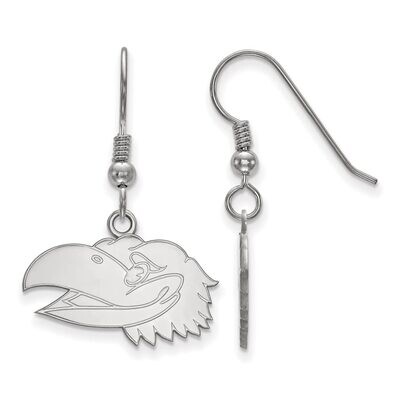 University of Kansas Small Dangle Earring Wire Sterling Silver SS044UKS, MPN: SS044UKS, 886774708928
