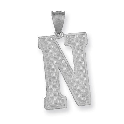 Initial N Charm Sterling Silver QC2766N, MPN: QC2766N, 883957906843