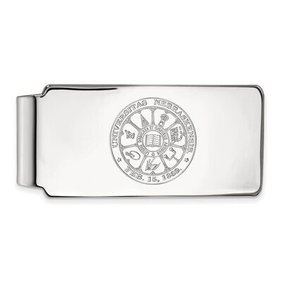 University of Nebraska Money Clip Crest Sterling Silver SS047UNE, MPN: SS047UNE, 886774713717