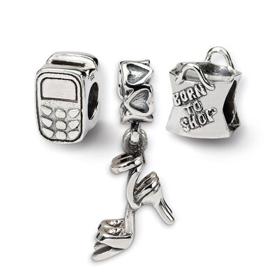 Stylish Girl Boxed Bead Set - Sterling Silver QRSET4, MPN: QRSET4, 883957506074