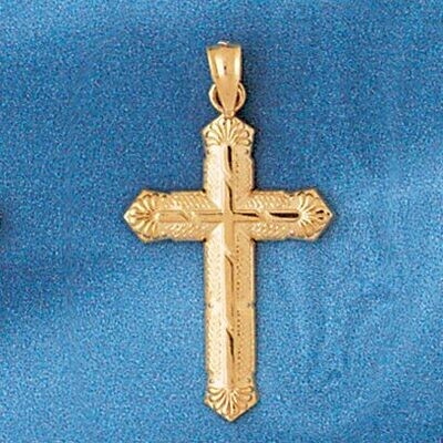 Dazzlers Jewelry Cross Pendant Necklace Charm Bracelet in Yellow, White or Rose Gold 7723, MPN: DZ-…