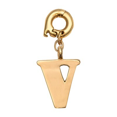 Nikki Lissoni V Charm Gold-Plated D1129GSV, MPN: D1129GSV, 8718819239116