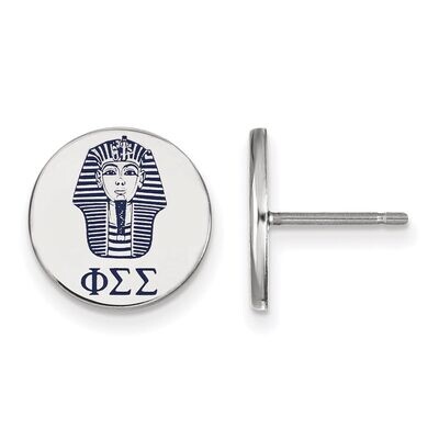 Phi Sigma Sigma Enameled Post Earrings Sterling Silver SS047PSS, MPN: SS047PSS, 886774610351