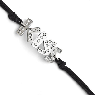 Synthetic Diamond Kiss with 1.75ext Bracelet - Stainless Steel SRB1247 by Chisel, MPN: SRB1247, 191…