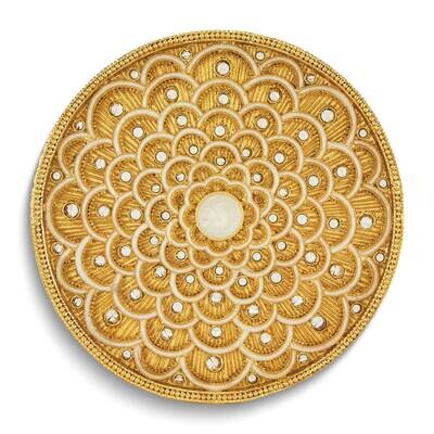 Gold-tone Enameled and Crystal Wine Coaster GM26061, MPN: GM26061,
