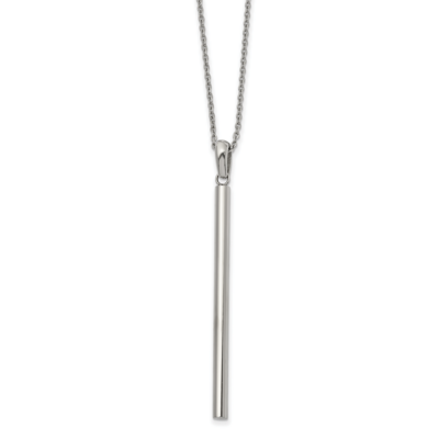 Bar 2 Inch ch Extension 16 inch Necklace Stainless Steel Polished SRN2593-16 by Chisel, MPN: SRN259…