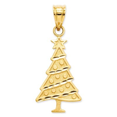 Christmas Tree Pendant 14k Gold M482, MPN: M482, 637218167104