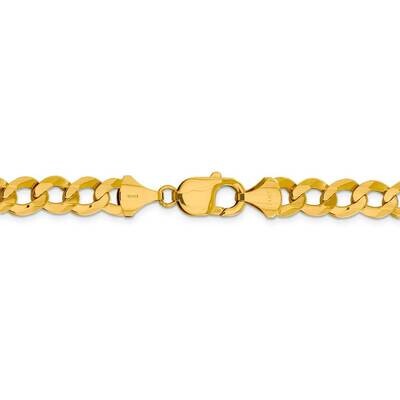 22 Inch 9.4mm Solid Polished Light Flat Cuban Chain 14k Yellow Gold LCB250-22, MPN: LCB250-22, 8867…