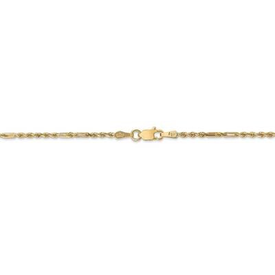 22 Inch 1.8mm Milano Rope Chain 14k Yellow Gold MIL030-22, MPN: MIL030-22, 191101012006