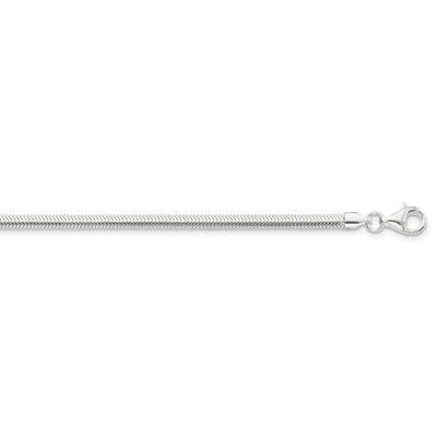 3.3mm Flat Oval Snake Chain 24 Inch Sterling Silver QFS22-24, MPN: QFS22-24,