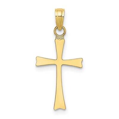 Cross Charm 10k Gold Polished 10K8481, MPN: 10K8481,