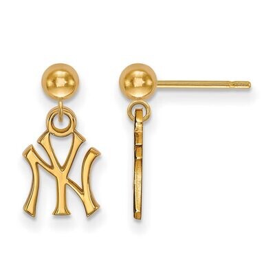 New York Yankees Earring Dangle Ball 14k Yellow Gold 4Y010YAN, MPN: 4Y010YAN, 886774870854