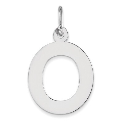Block Initial O Charm Sterling Silver QC5095O, MPN: QC5095O, 191101182495