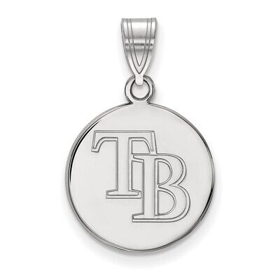 Tampa Bay Rays Medium Disc Pendant Sterling Silver SS010DEV, MPN: SS010DEV, 886774625959