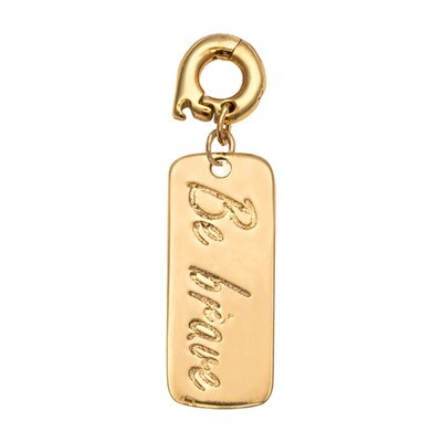 Nikki Lissoni Be Brave Charm Gold-Plated 25mm D1150GL, MPN: D1150GL, 8718819239314