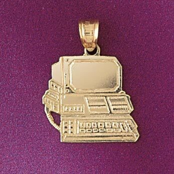 Dazzlers Jewelry Office Computer Desktop Pendant Necklace Charm Bracelet in Yellow, White or Rose G…