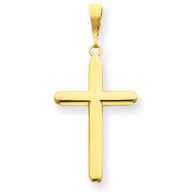 Cross Pendant 14k Gold Polished C880, MPN: C880, 752908128569