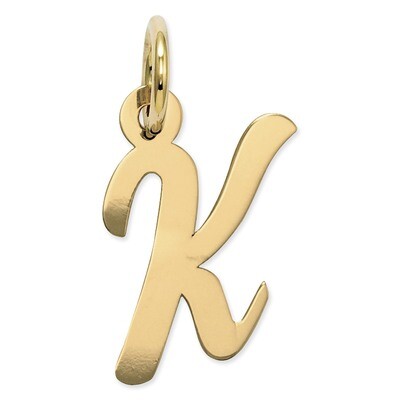 Initial K Charm 14k Gold Small Script YC658K, MPN: YC658K, 886774073309