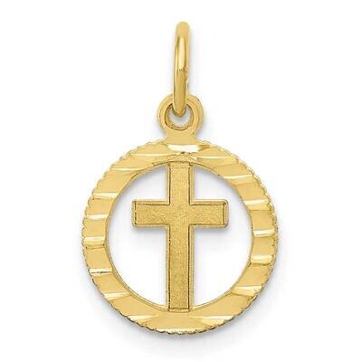 Eternal Life Cross Charm 10k Gold 10ZC1314, MPN: 10ZC1314,