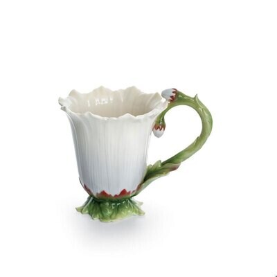 Franz Porcelain Flowerama Daisy Flower Footed Mug FZ01045, MPN: FZ01045,