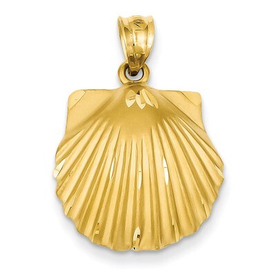 Seashell Pendant 14k Gold C129, MPN: C129, 886774087580