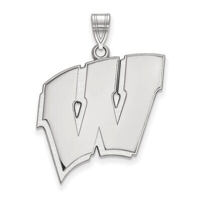 University of Wisconsin x-Large Pendant 10k White Gold 1W005UWI, MPN: 1W005UWI, 886774774251