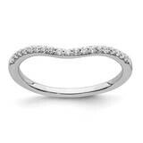 Contoured Diamond Band 14k White Gold RM6451B-015-WAA, MPN: RM6451B-015-WAA,