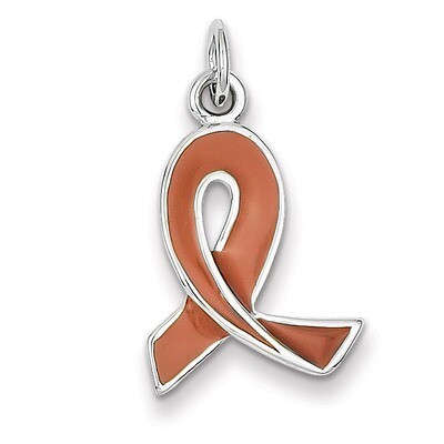 Enamel Ribbon Charm Sterling Silver QC6011, MPN: QC6011, 883957285696