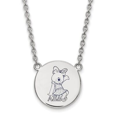 Alpha Xi Delta Small Enameled Pendant with 18 Inch Chain Sterling Silver SS045AXD-18, MPN: SS045AXD…