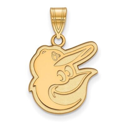 Baltimore Orioles Medium Pendant 10k Yellow Gold 1Y013ORI, MPN: 1Y013ORI, 886774808956