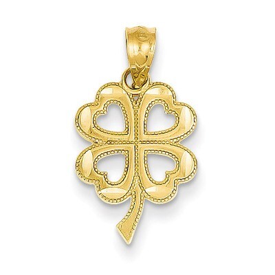 Four Leaf Clover Pendant 14k Gold YC1035, MPN: YC1035, 886774617152