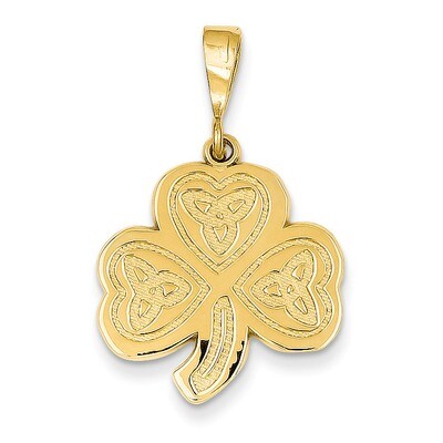 Trinity Clover Pendant 14k Gold K2743, MPN: K2743, 883957478227