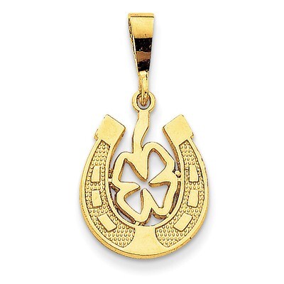 Good Luck Clover Pendant 14k Gold K2739, MPN: K2739, 886774072852