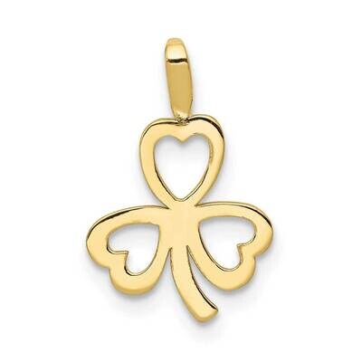 Heart Clover Charm 10k Gold 10A9503, MPN: 10A9503,