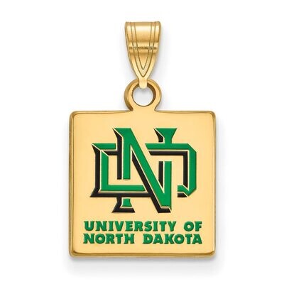 University of North Dakota Small Enamel Pendant Gold-plated Silver GP011UNOD, MPN: GP011UNOD, 88677…