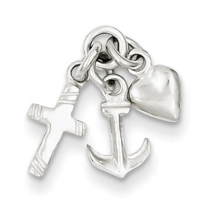 Faith, Hope &amp; Charity Charm Sterling Silver QC4250, MPN: QC4250, 883957910529