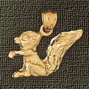 Dazzlers Jewelry Squirrel Pendant Necklace Charm Bracelet in Yellow, White or Rose Gold 2700, MPN: …