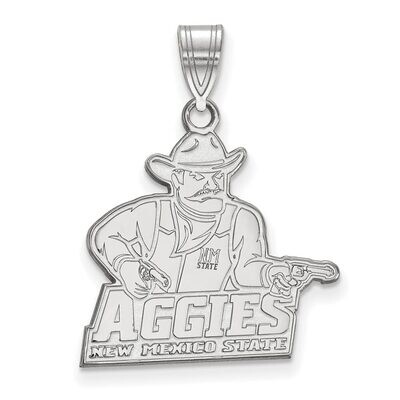 New Mexico State University Large Pendant 10k White Gold 1W002NMS, MPN: 1W002NMS, 886774768533