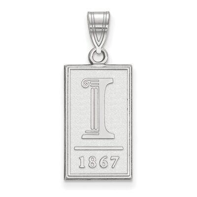 University of Illinois Large Pendant 10k White Gold 1W063UIL, MPN: 1W063UIL, 886774791838