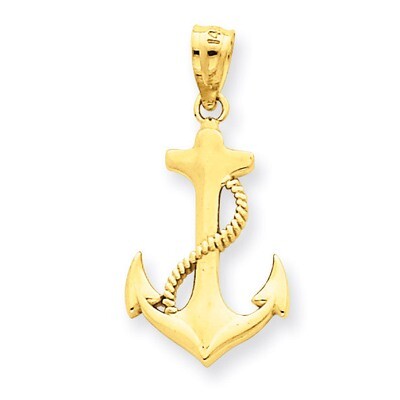 Anchor Pendant 14k Gold Polished C4035, MPN: C4035, 886774617732
