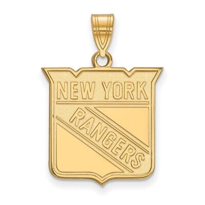New York Rangers Large Pendant 14k Yellow Gold 4Y004RNG, MPN: 4Y004RNG, 886774738758