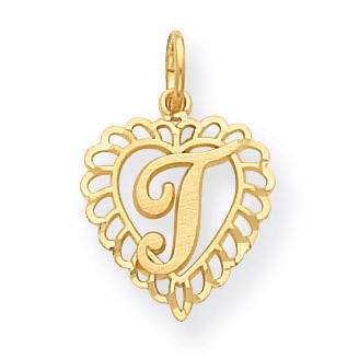 Initial T Charm 14k Gold C568T, MPN: C568T, 886774091136