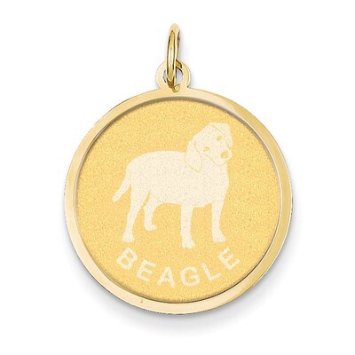 Beagle Disc Charm 14k Gold XAC360, MPN: XAC360, 886774122151