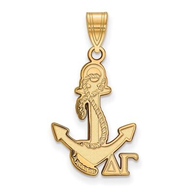Delta Gamma Medium Pendant Gold-plated Silver GP036DG, MPN: GP036DG, 886774938028