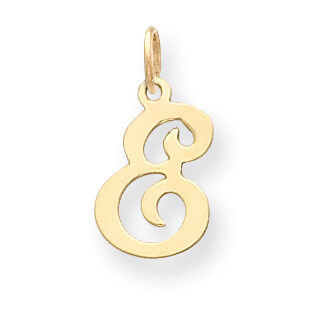 Die Struck Initial E Charm 14k Gold YC248E, MPN: YC248E, 883957970998