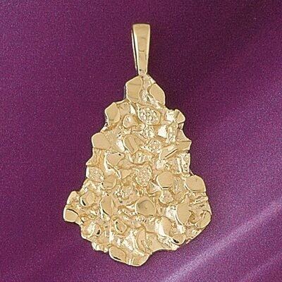 Dazzlers Jewelry Nuggets Pendant Necklace Charm Bracelet in Yellow, White or Rose Gold 5756, MPN: D…